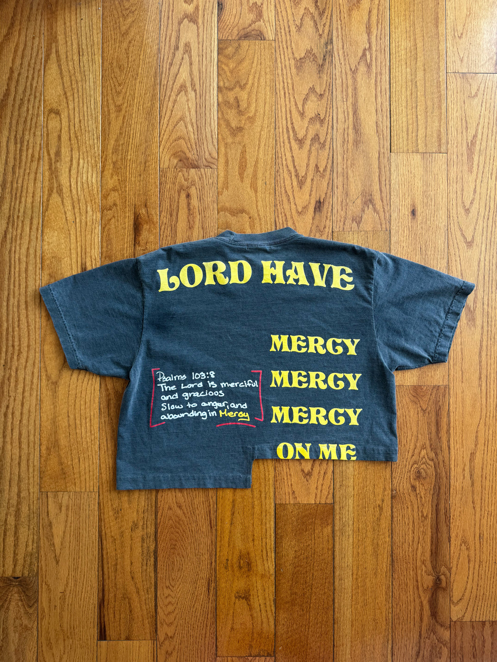 Mercy Crop Tee – Grey