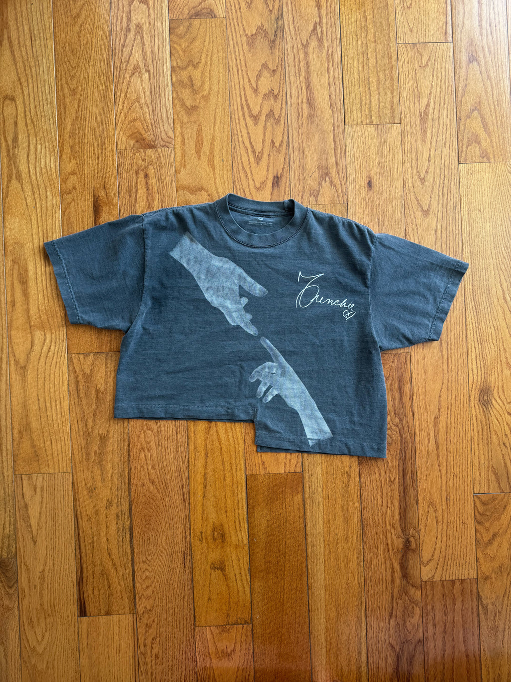 Mercy Crop Tee – Grey