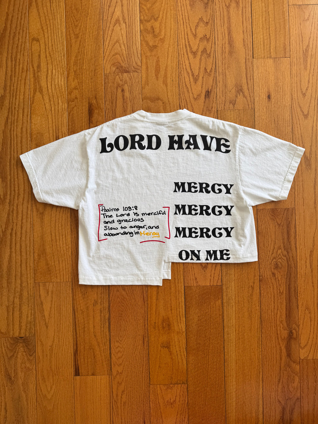 Mercy Crop Tee – White